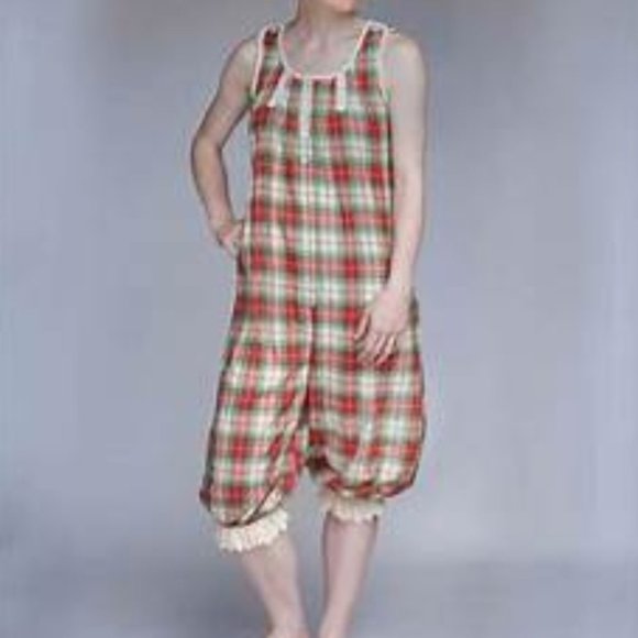 April Cornell Other - Victorian Christmas Plaid Lassie Onesie